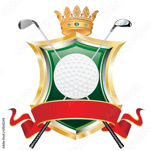 golf red banner