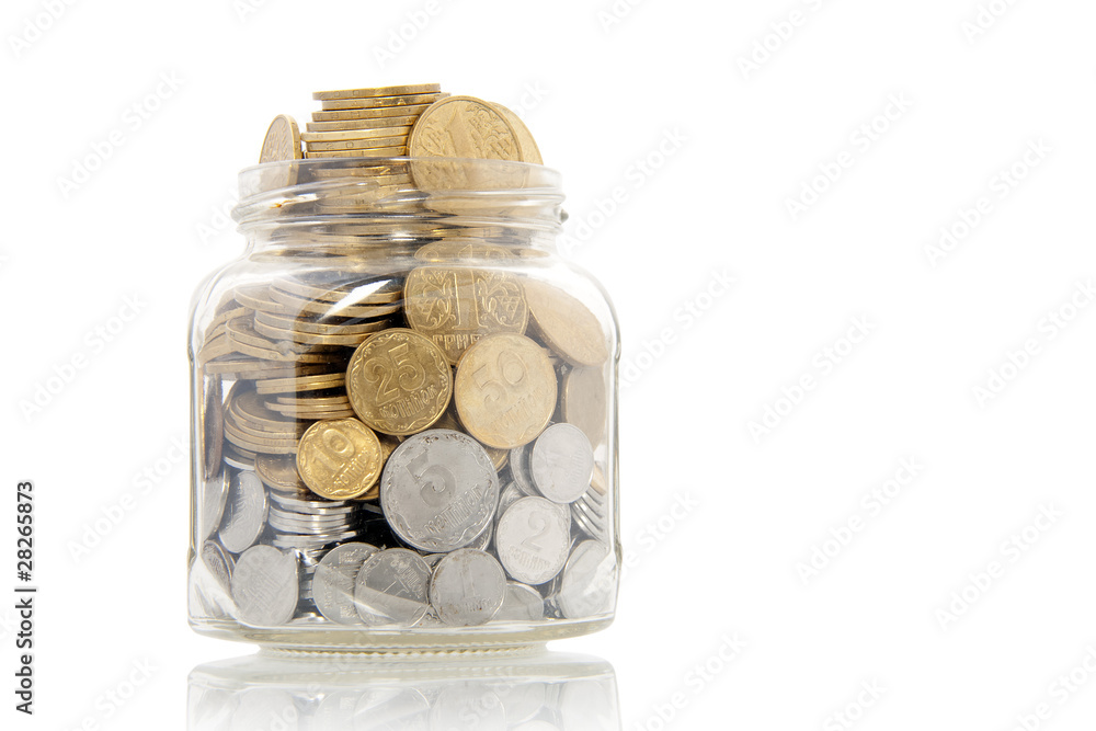 Saving begin from coins small denomination and soon became more Saving begin from coins small denomination and soon became more