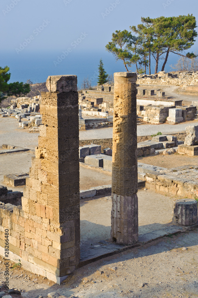 Antike Stadt Kamiros auf Rhodos in Griechenland