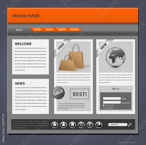 Website template complex de...