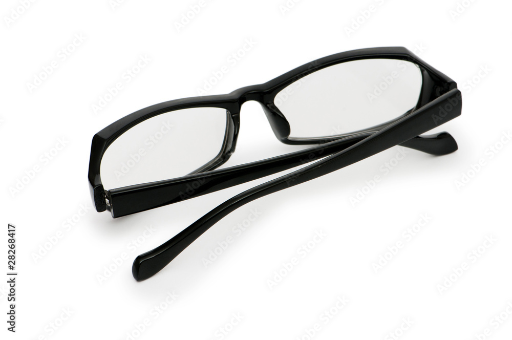 Reading optical glasses isolated on the white Reading optical glasses isolated on the white