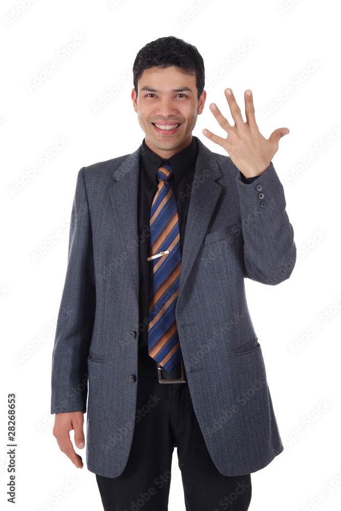 Attractive Nepalese businessman, fingers Attractive Nepalese businessman, fingers