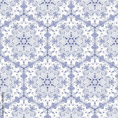 Wallpaper Mural Illustration of vector with retro blue and white texture Torontodigital.ca