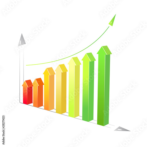 vector abstract bar graphs