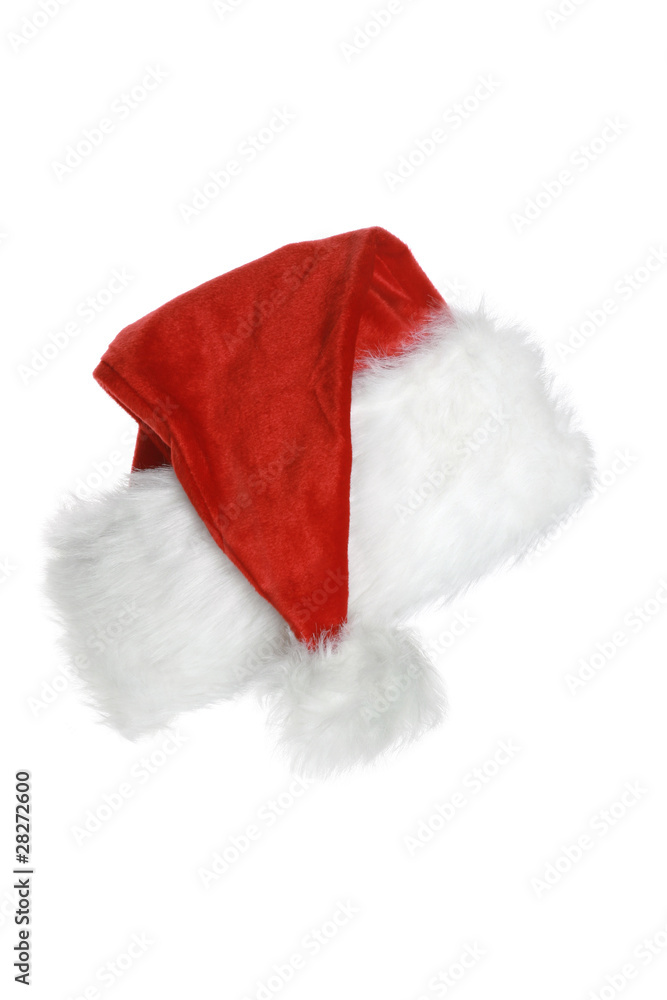 Santa claus hat. Isolated on white background Santa claus hat. Isolated on white background