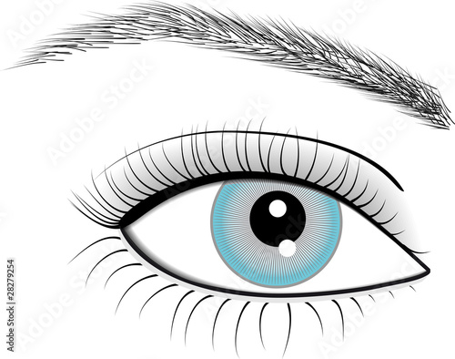 Illustration of eye of woman