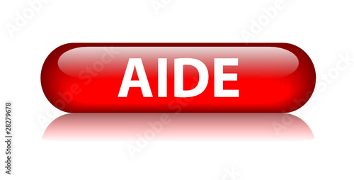Bouton "AIDE" (service clients support technique urgence rouge)