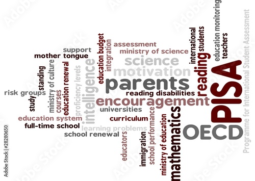 PISA OECD study word cloud