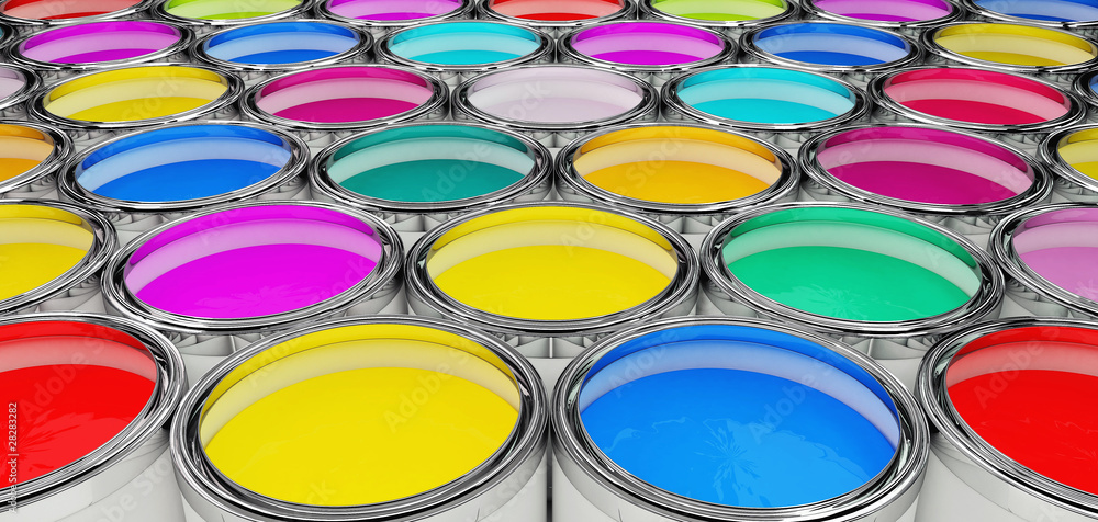 Fototapeta premium Pots couleurs 2