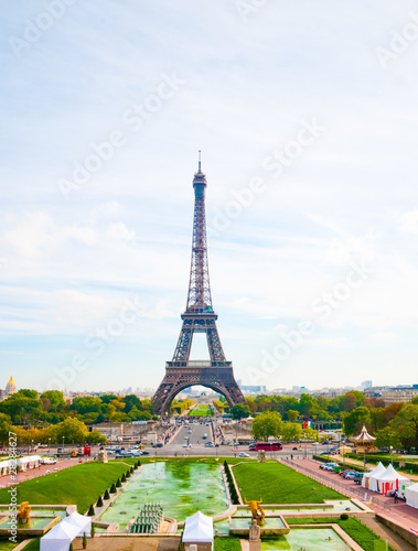 Paris, the beautiful Eiffel Tower.