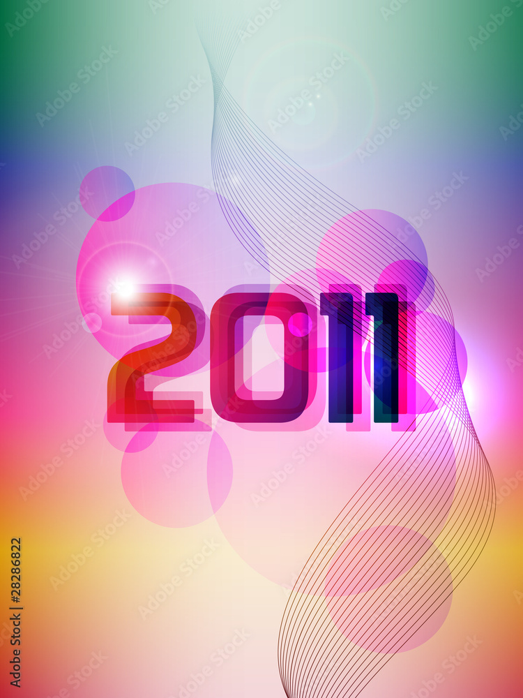Naklejka New Year 2011