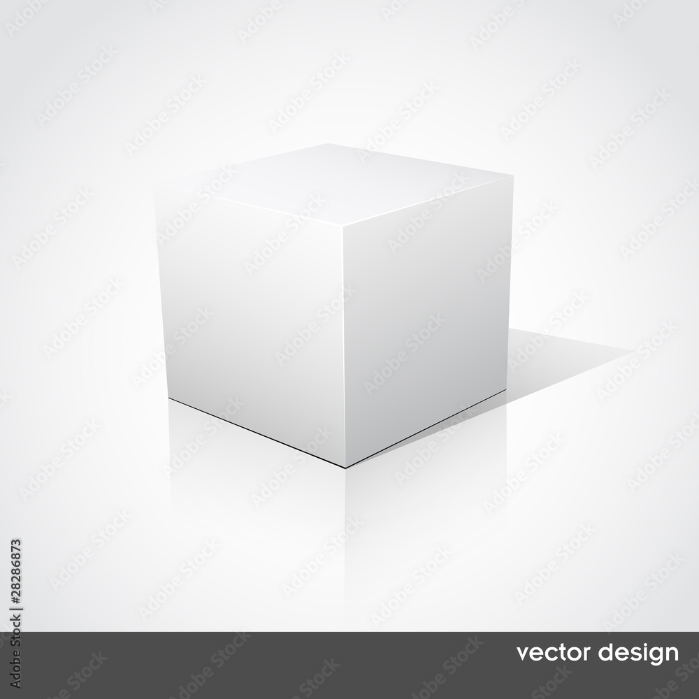 Cube on a white background. Vector Cube on a white background. Vector