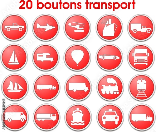 boutons transport
