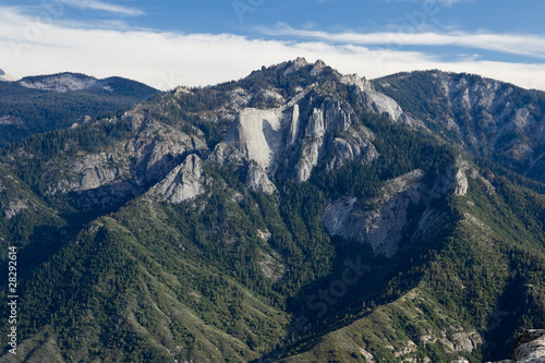 Views from Moro Rock in Sequoia National Park  California