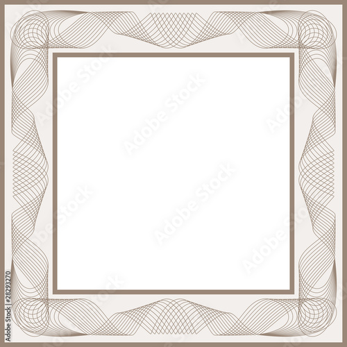 Guilloche vector frame