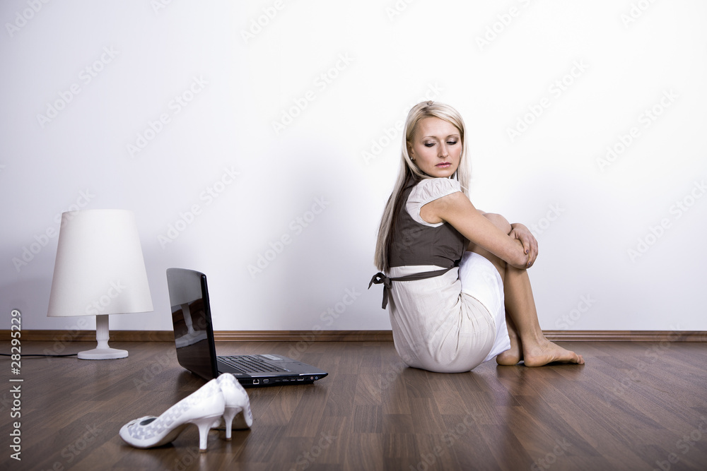 Fototapeta premium chat girl