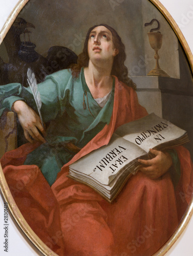 Canvas Print hl. John the Evangelist from Vienna church