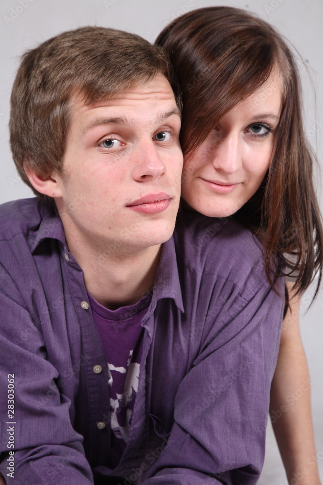 young happy couple in love