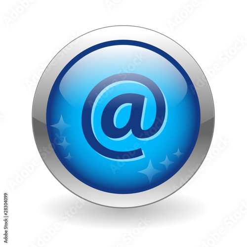 “@” Web Button (at sign website e-mail arrobas internet online)