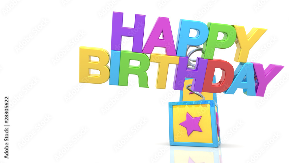 jack-in-the-box with happy birthday text jack-in-the-box with happy birthday text