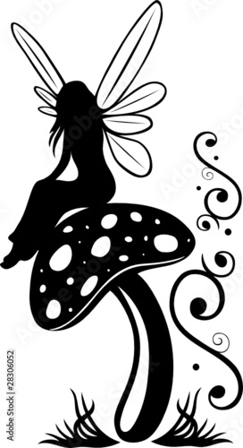 Fee, Elfe, Pilz, Fliegenpilz, flora, Blumen, Wiese, Zauber