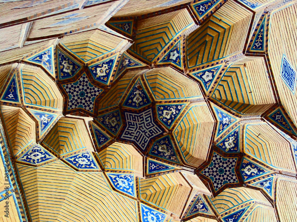 Stalactite mouldings, ceiling of mosque, Iran Stalactite mouldings, ceiling of mosque, Iran