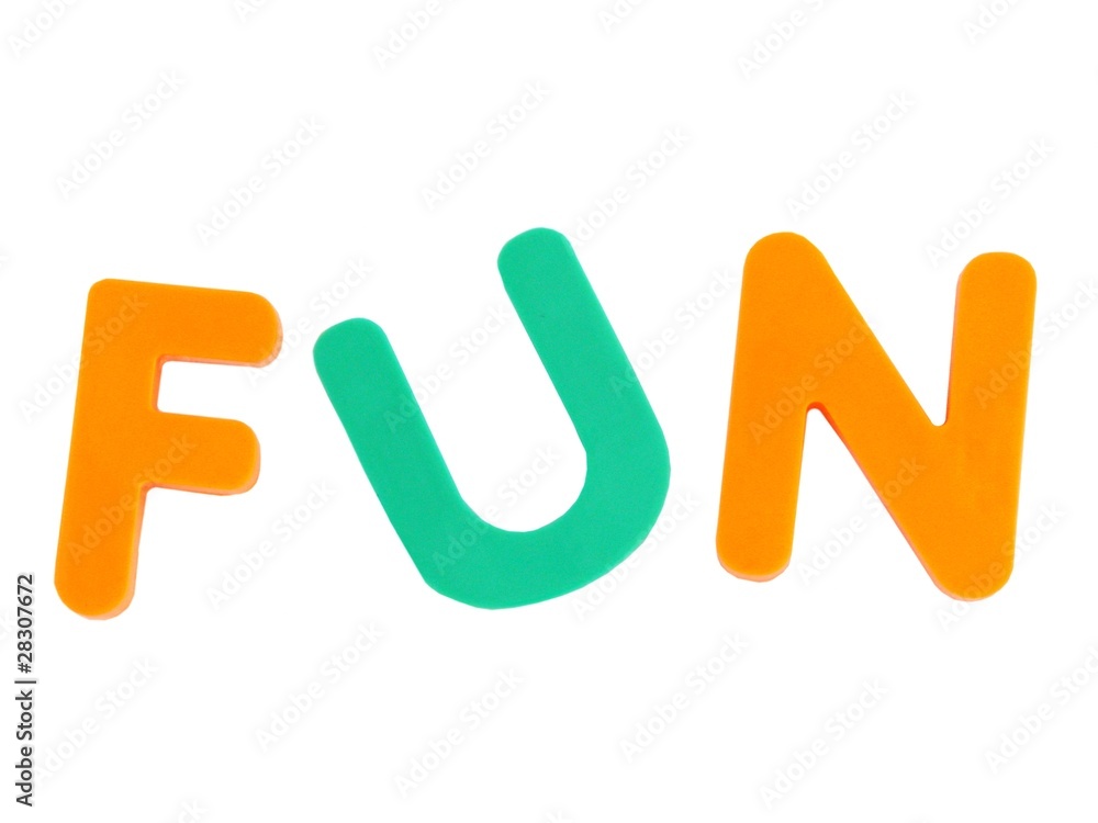 The word FUN The word FUN