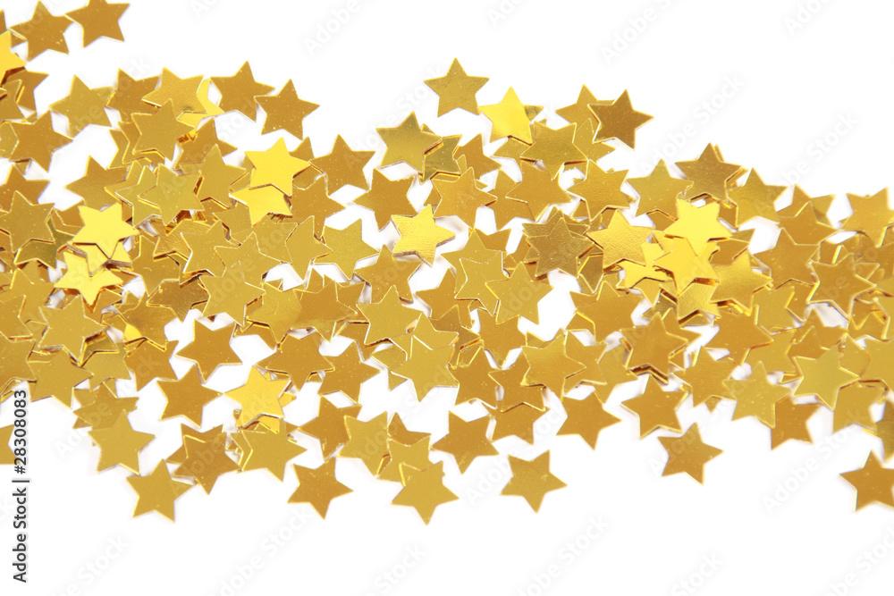 Golden stars isolated Golden stars isolated
