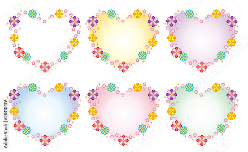 花 ハートフレーム Stock ベクター Adobe Stock 花 ハートフレーム Stock ベクター Adobe Stock