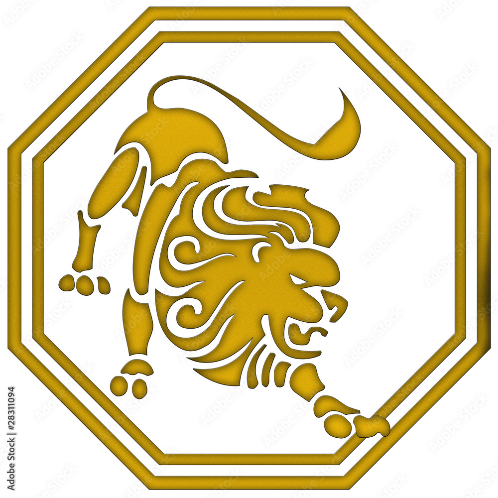 Tierkreiszeichen - Löwe Stock-Illustration | Adobe Stock