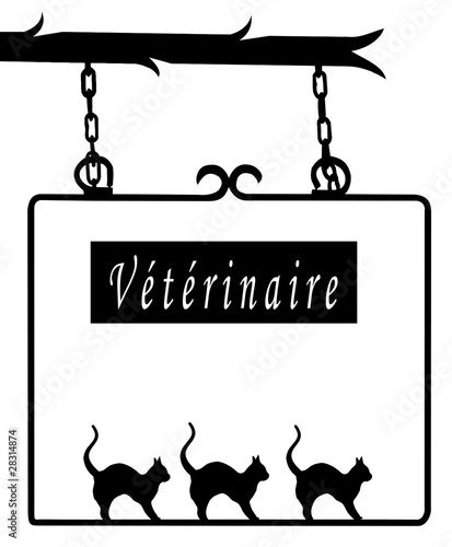 vétérinaire enseigne symbole