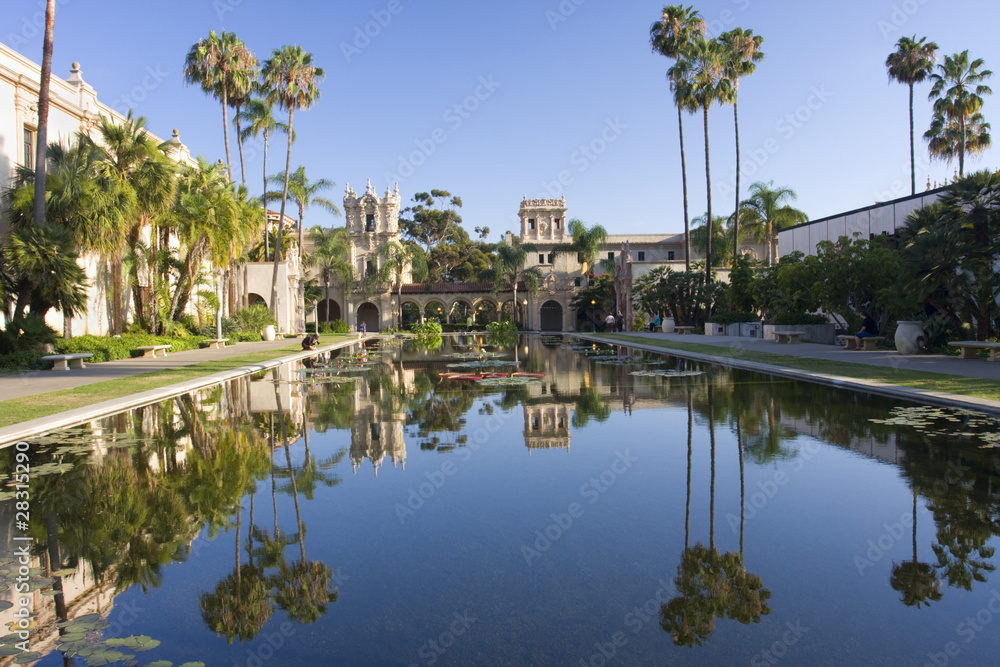 Balboa Park, palms trees, San Diego, USA