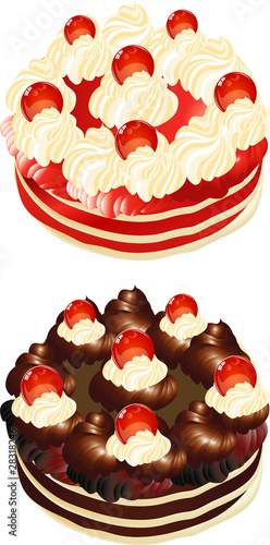 Torta frutta e cioccolato