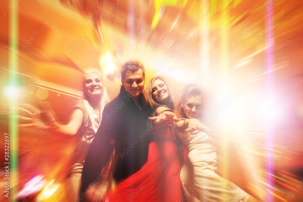 People dancing in the night club People dancing in the night club