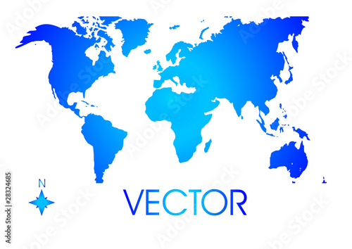 Vektor-Weltkarte