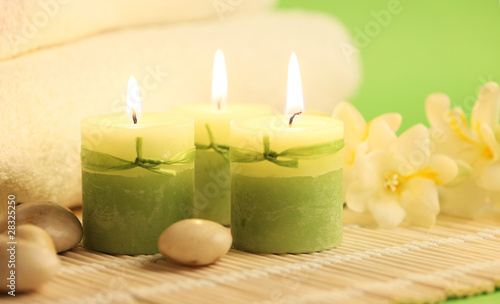 green candles