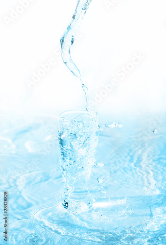Glass Of Water on white