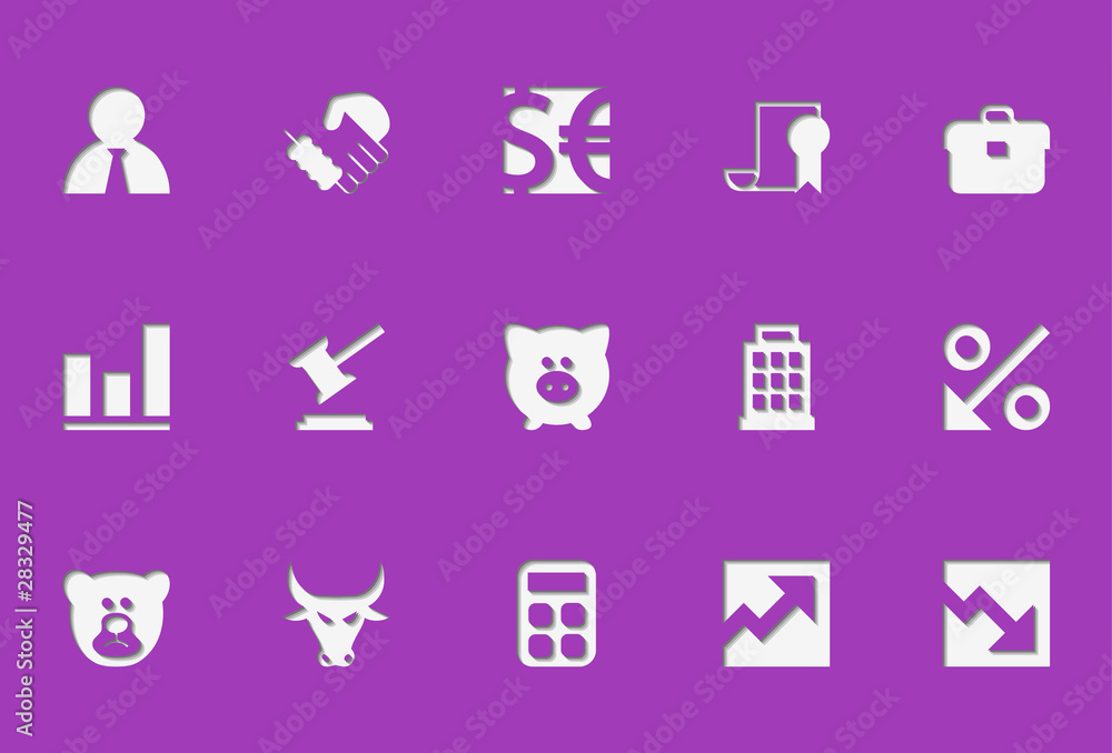 Finance icons | Die Cut series Finance icons | Die Cut series