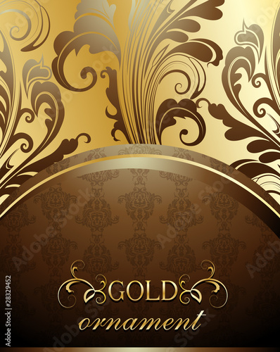 Decorative golden background