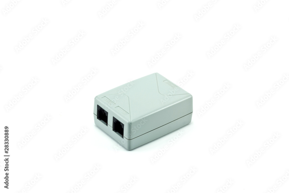 Splitter ADSL closeup Splitter ADSL closeup