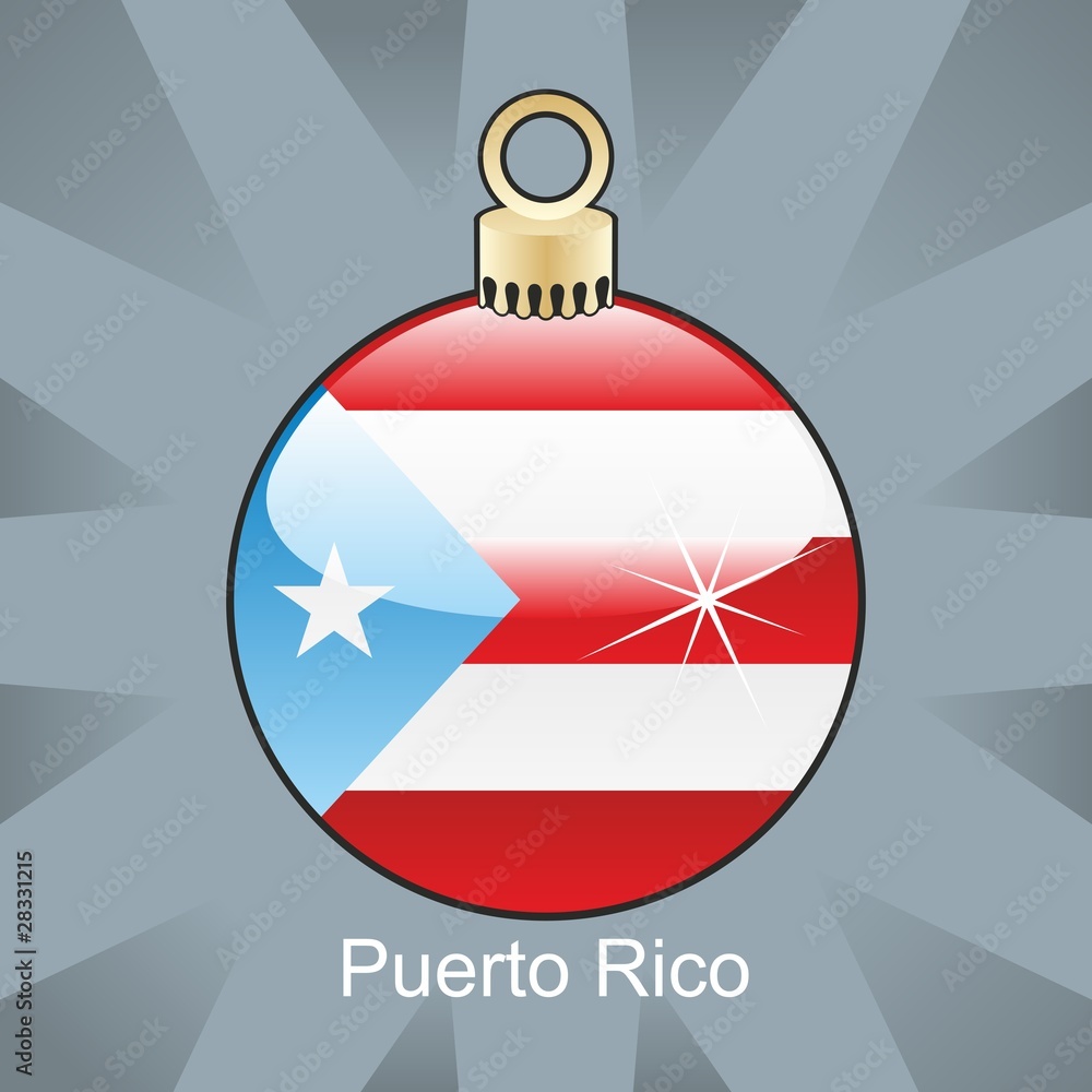 puerto rico flag in christmas bulb shape puerto rico flag in christmas bulb shape