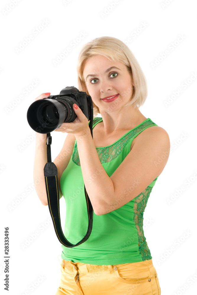 The lady - photographer The lady - photographer