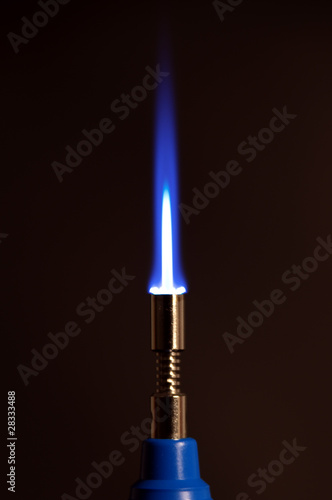 Gasflamme blau photo