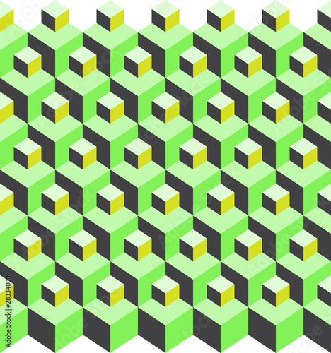 cubic pattern illusion