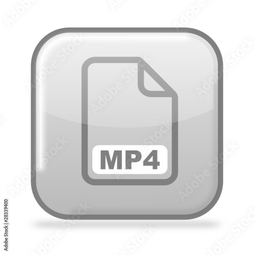 Button MP4 grau
