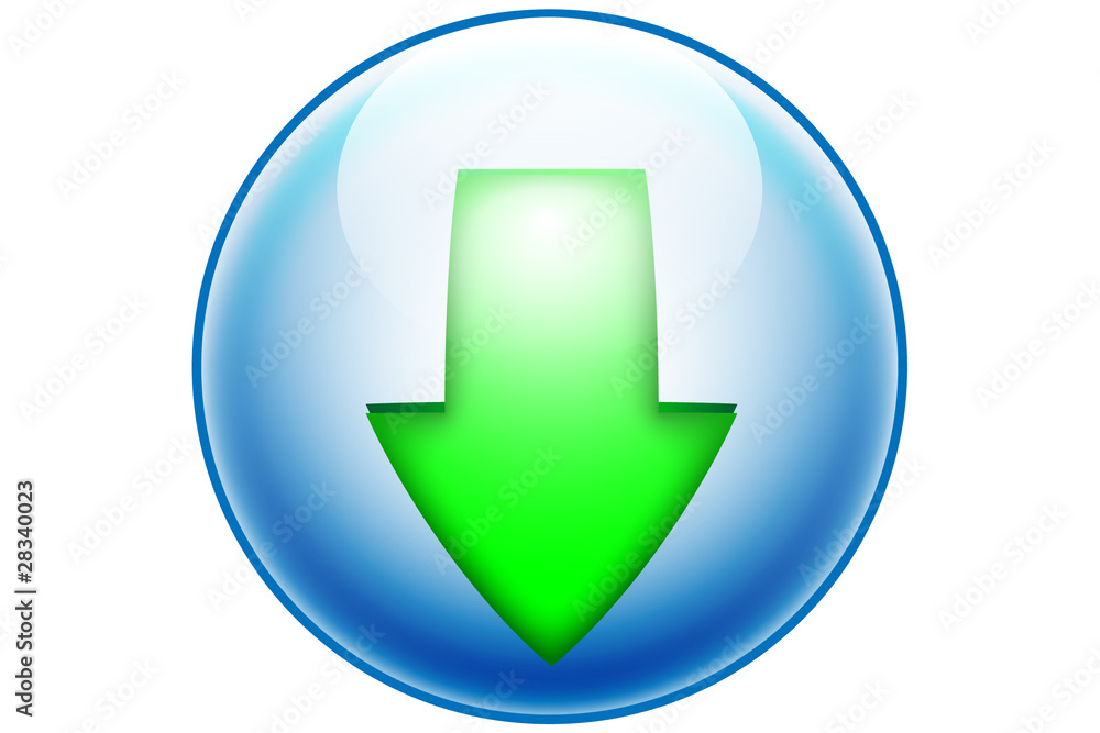 Download button social web icon Download button social web icon