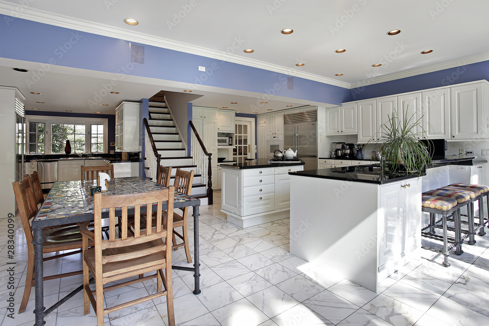 Obraz premium Kitchen with double islands