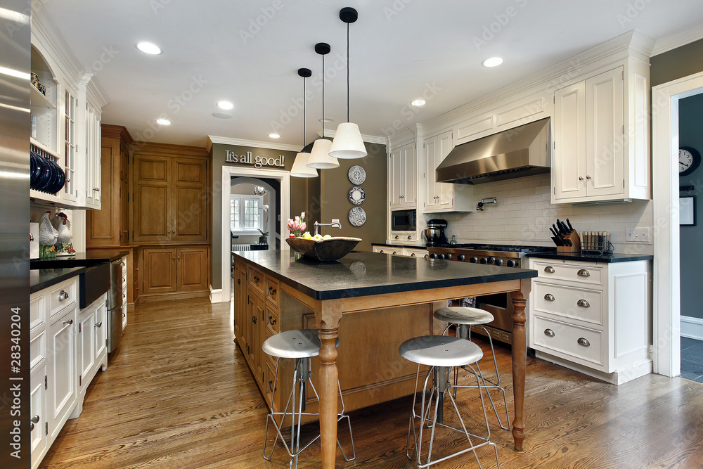 Obraz premium Modern kitchen with center island