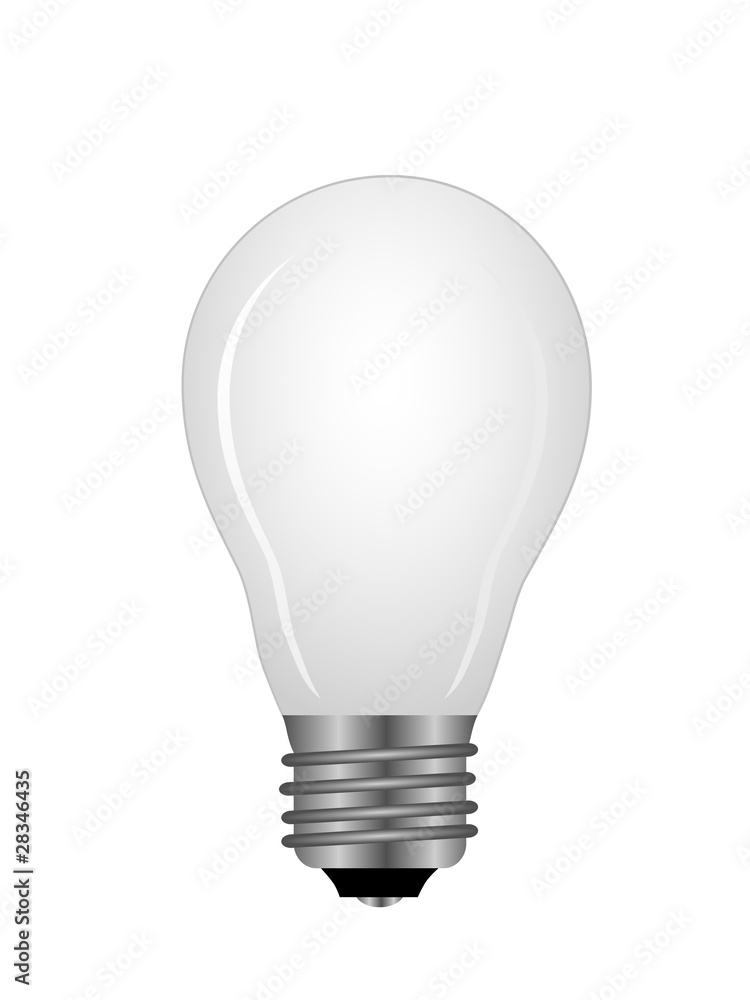 Ball-shaped fluorescent lamp isolated on the white background Ball-shaped fluorescent lamp isolated on the white background