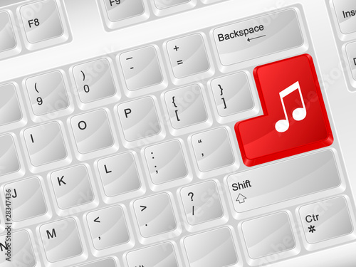 computer keyboard music symbol